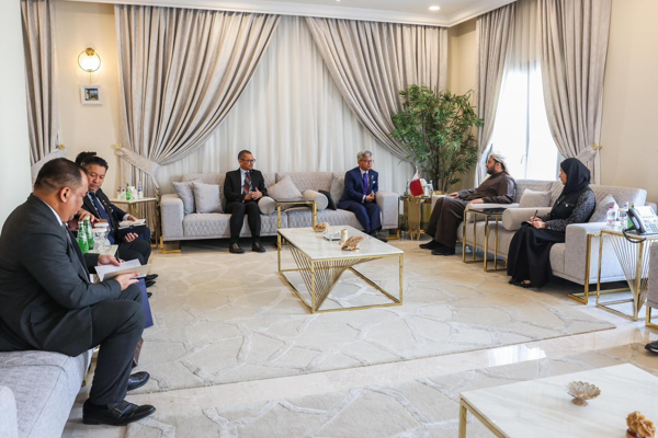 Al Khulaifi, Malezya Ulusal Güvenlik Konseyi Genel Direktörü Abidin ile görüştü