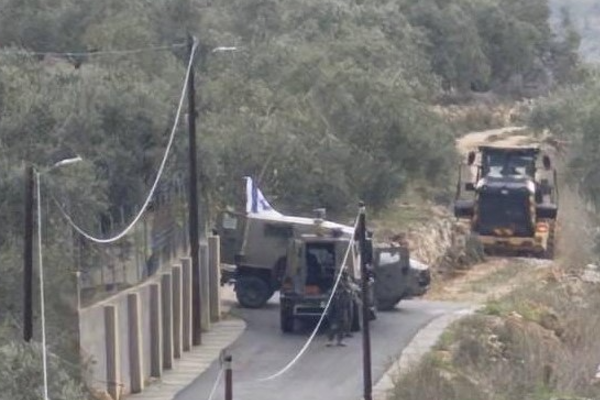 İsrail güçleri Ramallah’ın kuzeyinde zeytin ağaçlarını kökünden söktü