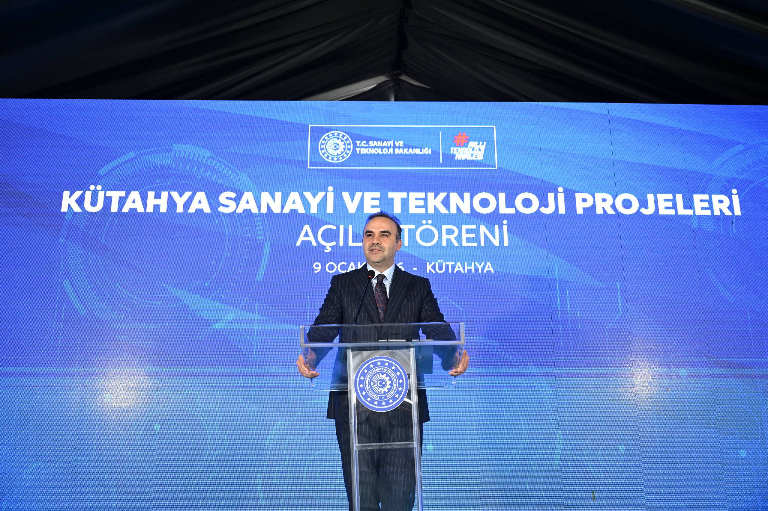 Bakan Kacır, Kütahya’da sanayi ve teknoloji projelerinin açılışını yaptı