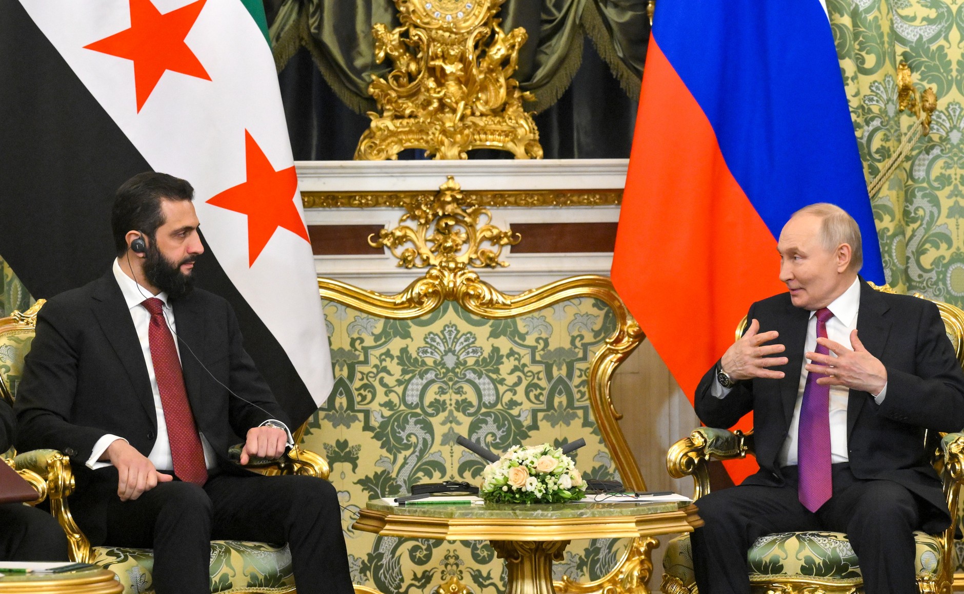 Putin, Suriye Cumhurbaşkanı Şara ile bir araya geldi