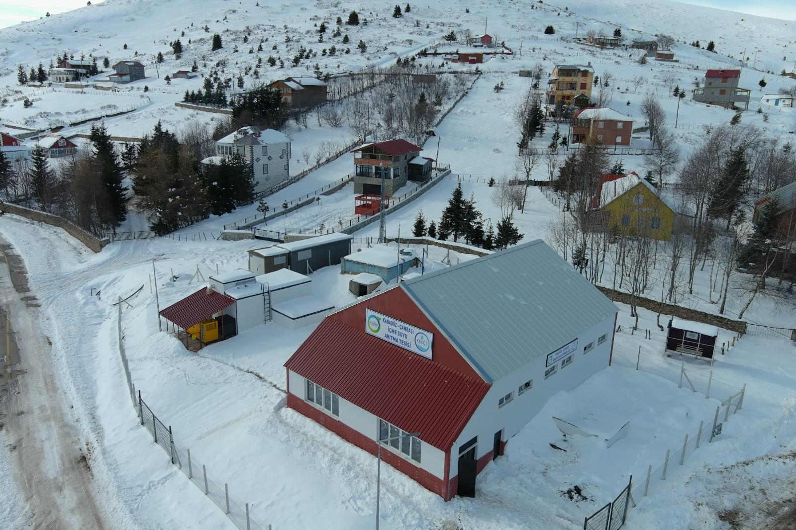 Çambaşı Yaylası’nda içme suyu arıtma tesisi çalışmaları