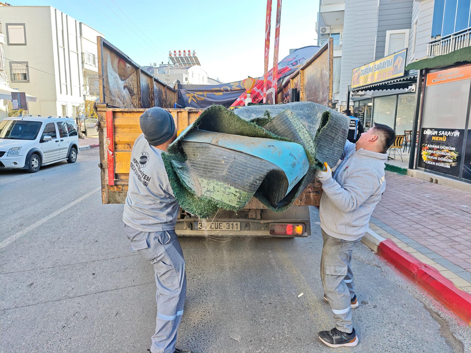 Kepez’de cadde ve kaldırım işgallerine denetim