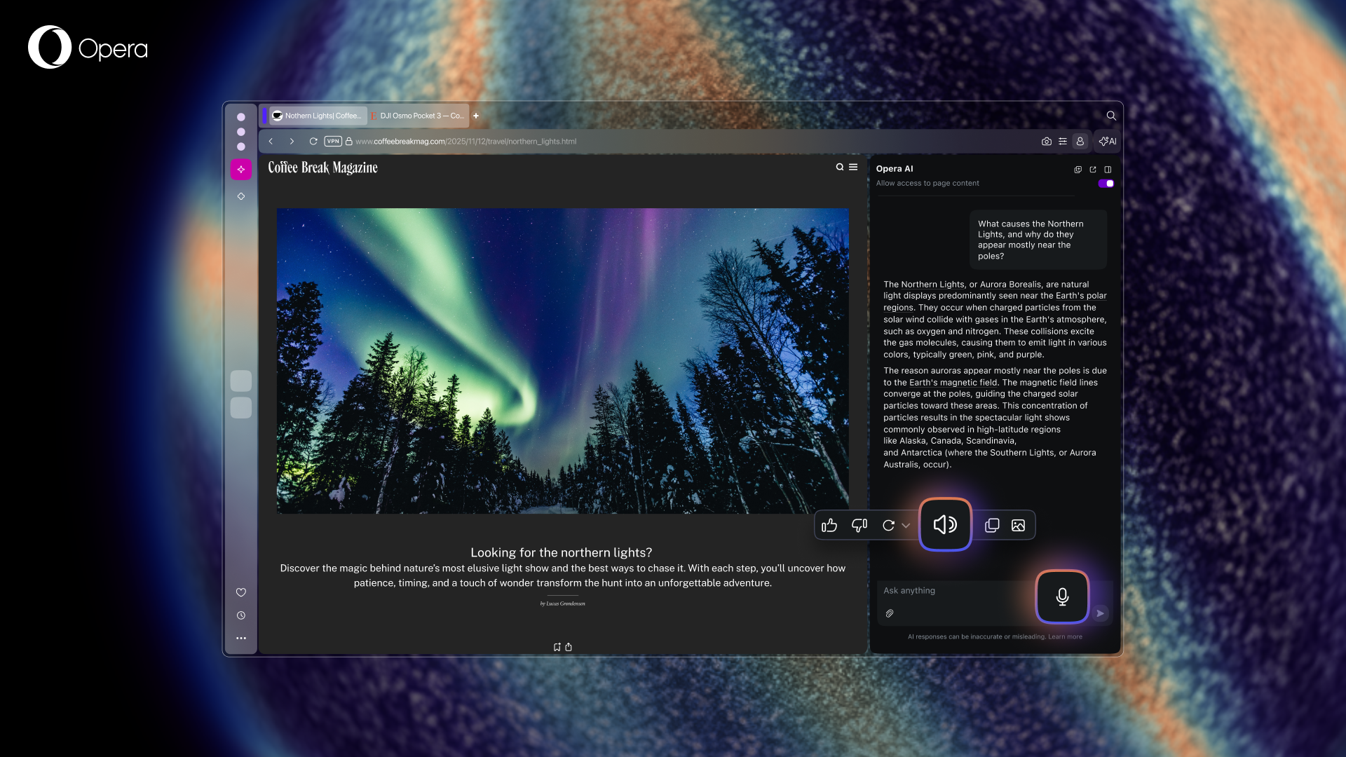 Yeni yıl, yeni tarayıcı: Opera One R3, daha fazla renk, ses ve düzenli sekmelerle geliyor