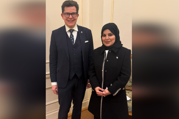 İsveç Parlamentosu Başkanı Norlen, Katar Devleti Büyükelçisi ile görüştü