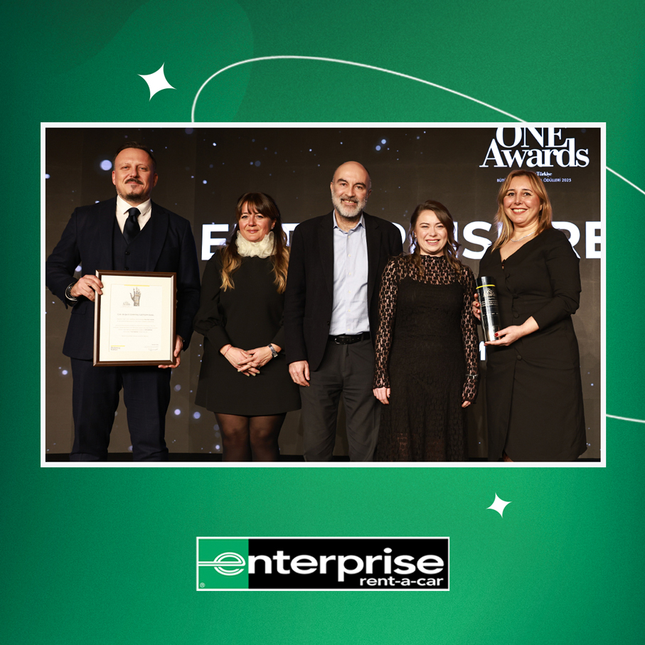 The ONE Awards “Yılın İtibarlı Araç Kiralama” ödülü Enterprise’ın oldu