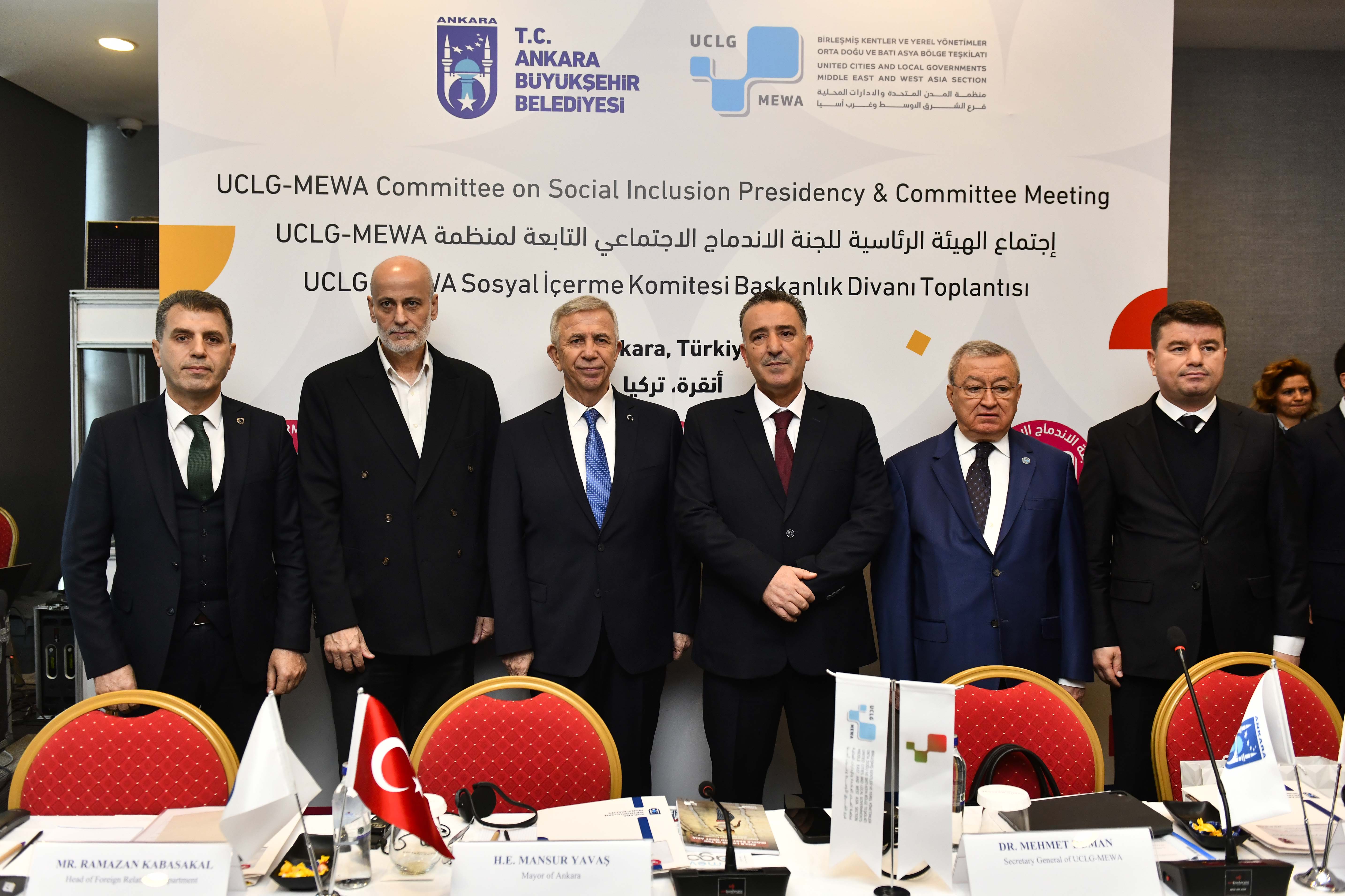 Yavaş, UCLG – MEWA Sosyal İçerme Komitesi Başkanlık Divanı Toplantısı’na katıldı