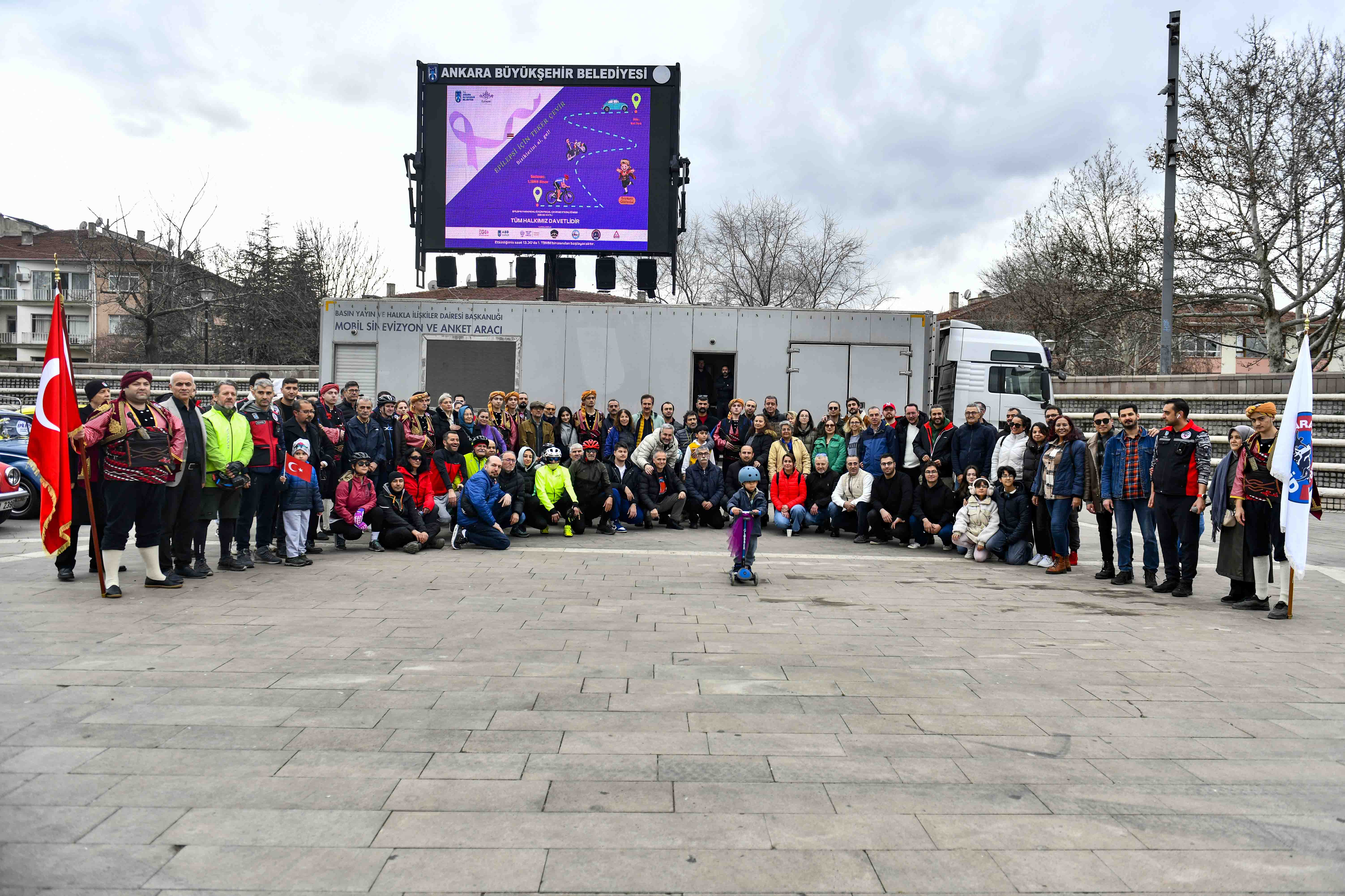 Ankara’da tekerler farkındalık için döndü