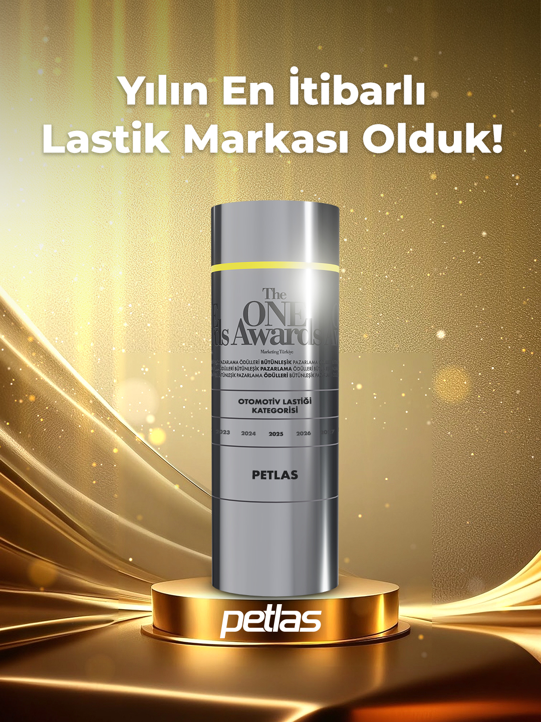 Petlas’a “Yılın İtibarlı Otomotiv Lastiği” markası ödülü