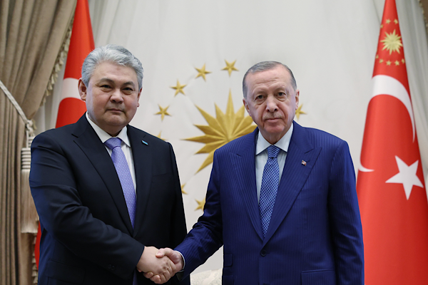 Erdoğan, Kazakistan Dışişleri Bakanı Koşerbayev’i kabul etti