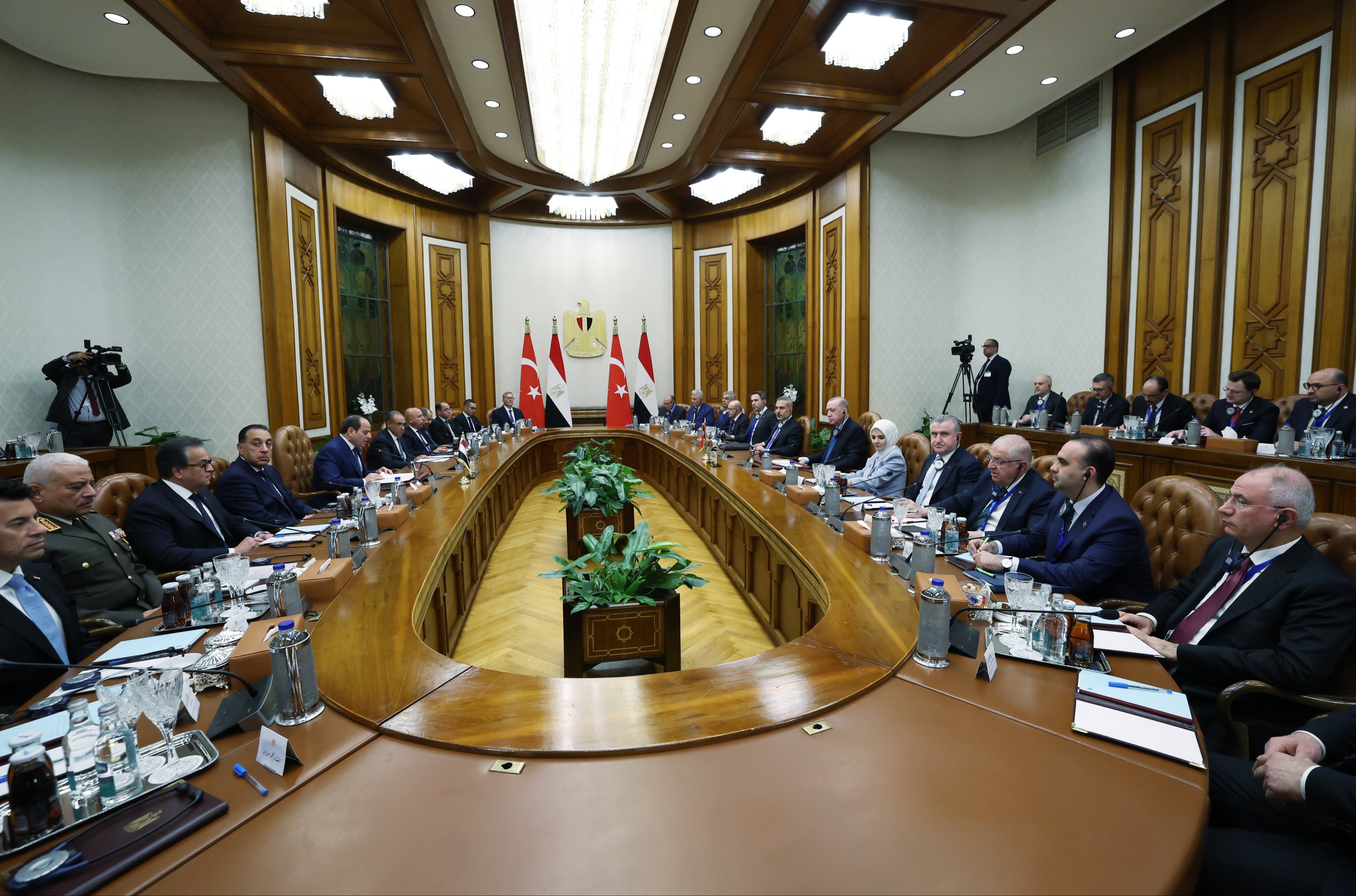 Cumhurbaşkanı Erdoğan, Mısır Cumhurbaşkanı es-Sisi ile görüştü