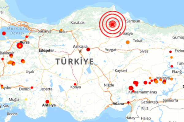 Samsun’da deprem