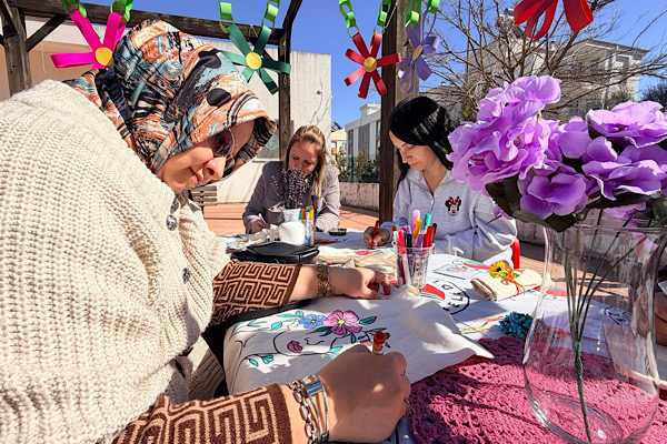 Kepez’de “Çanta Boyama” etkinliği düzenlendi