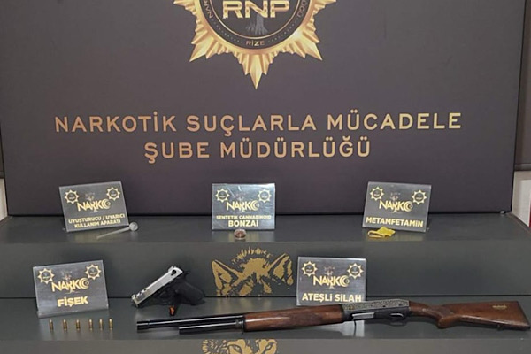 Rize’de uyuşturucu operasyonu