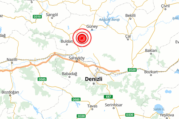 Denizli’de deprem