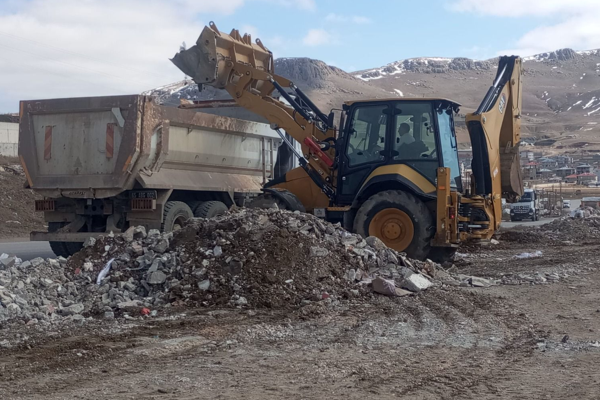 Van’da kaçak moloz ve hafriyat dökümüne yönelik denetim