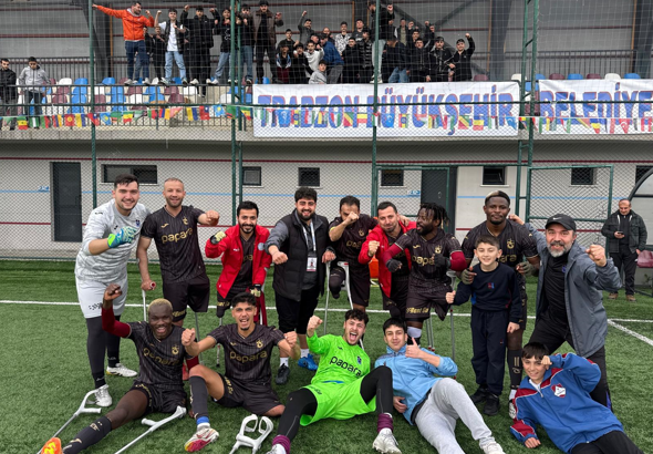 Trabzon Büyükşehir Belediyesi Ampute Futbol Takımı’ndan galibiyet
