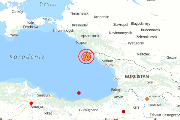 Karadeniz’de deprem