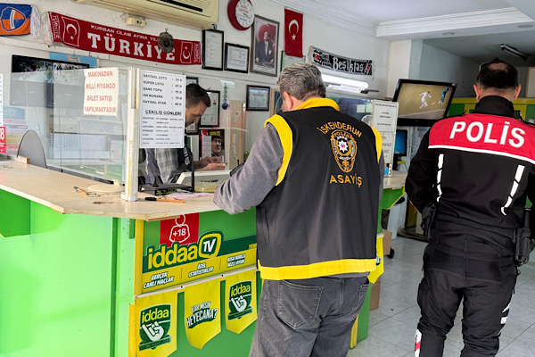 İskenderun’da yasadışı bahis denetimi