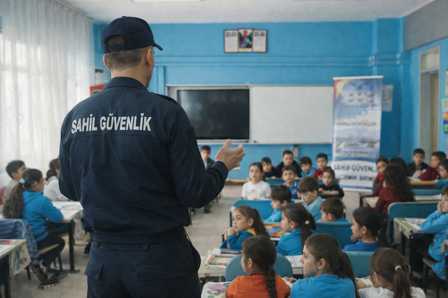 Mersin’de Sahil Güvenlik’ten öğrencilere bilgilendirme faaliyeti