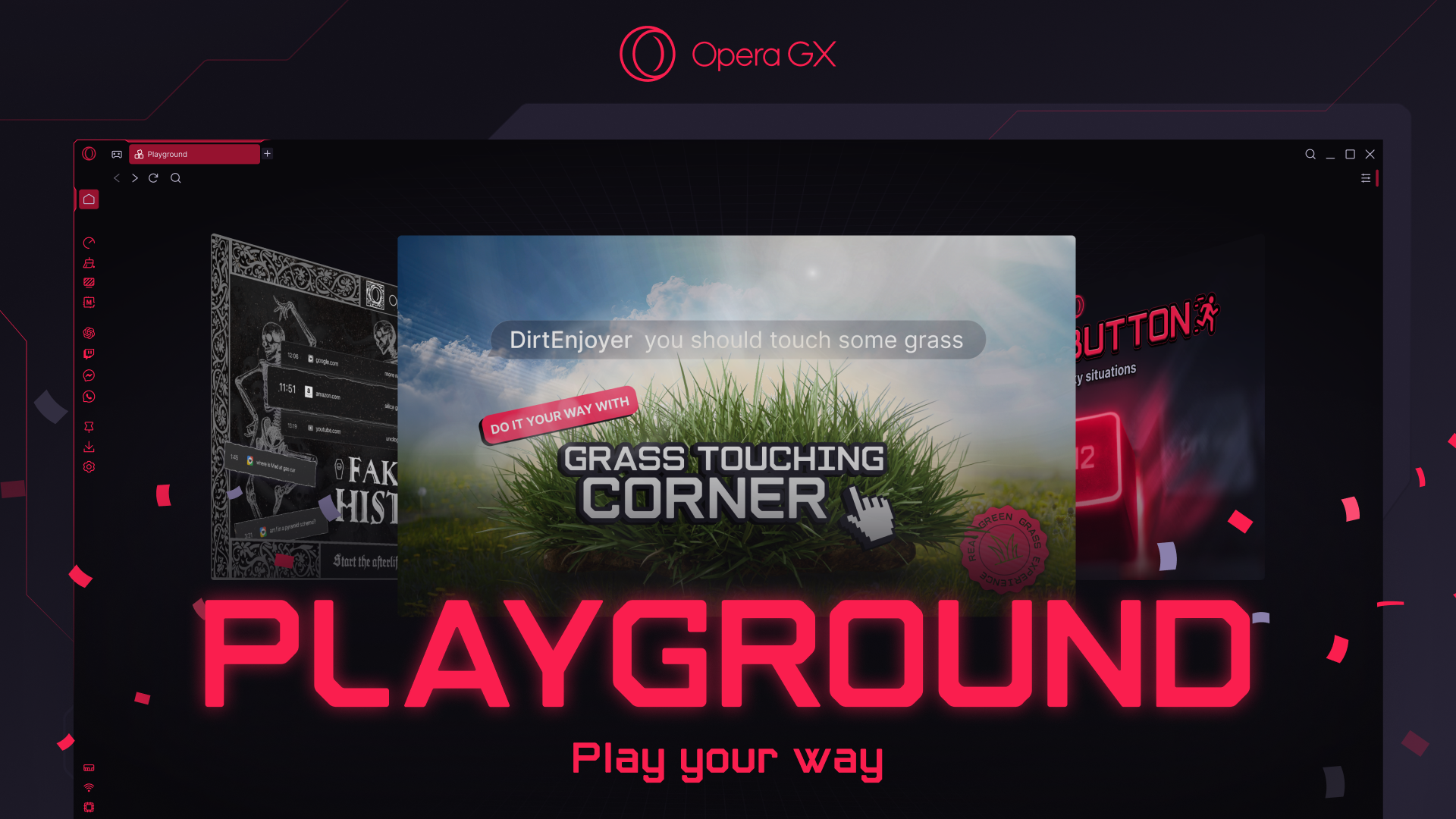 Opera GX, kullanıcılara kendi tarzlarında eğlenme özgürlüğü sunan Playground’u tanıttı