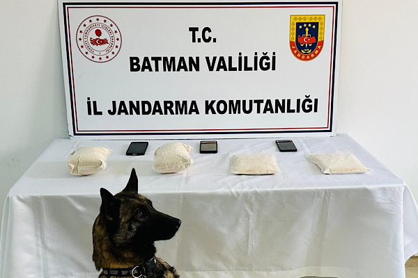 Batman’da 3 kilogram uyuşturucu hammaddesi ele geçirildi