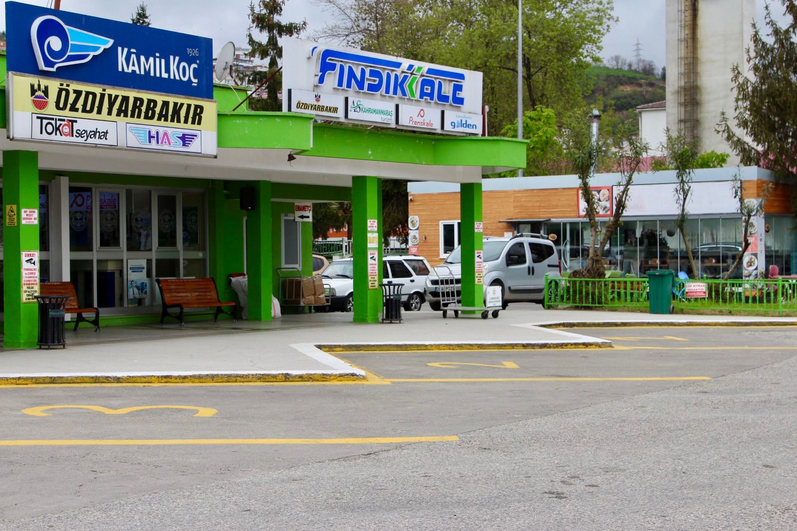 Giresun otobüs terminali çevresinde bakım ve onarım çalışması yapıldı