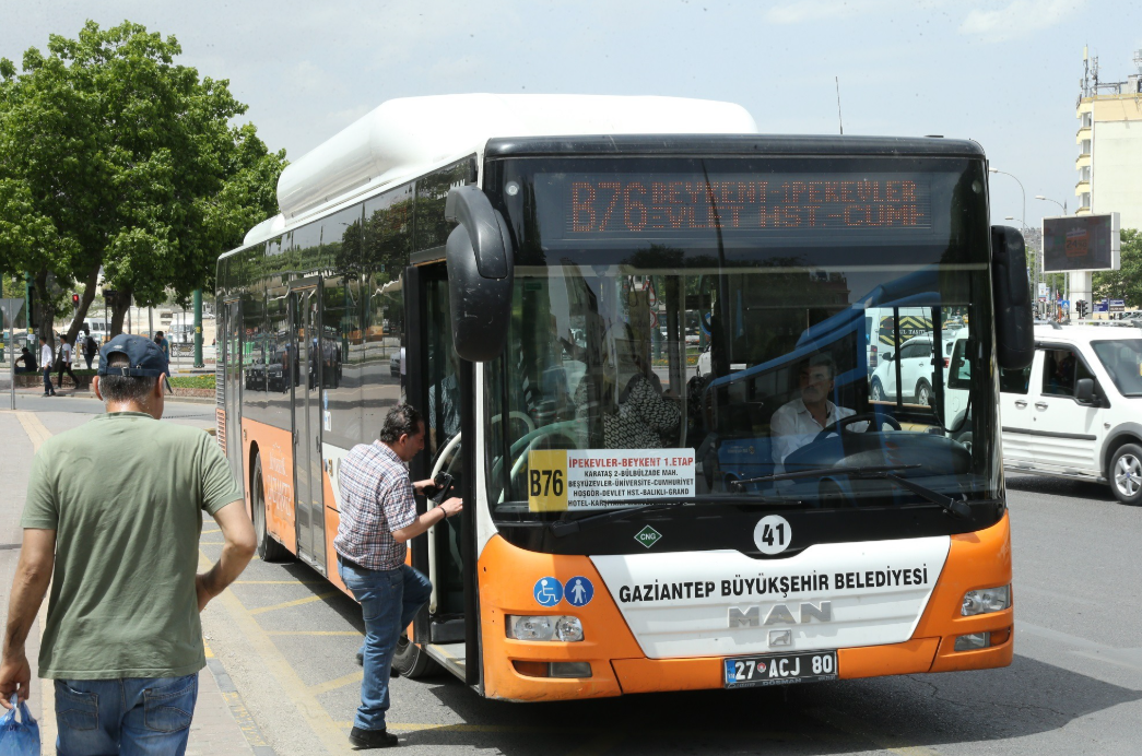 Gaziantep’te 23 Nisan’da toplu taşıma ücretsiz olacak
