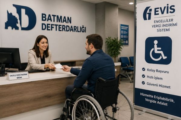 Batman Defterdarlığından engellilere dijital vergi kolaylığı