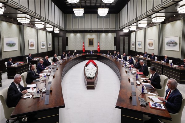 Cumhurbaşkanlığı kabinesi, Cumhurbaşkanı Erdoğan başkanlığında toplandı