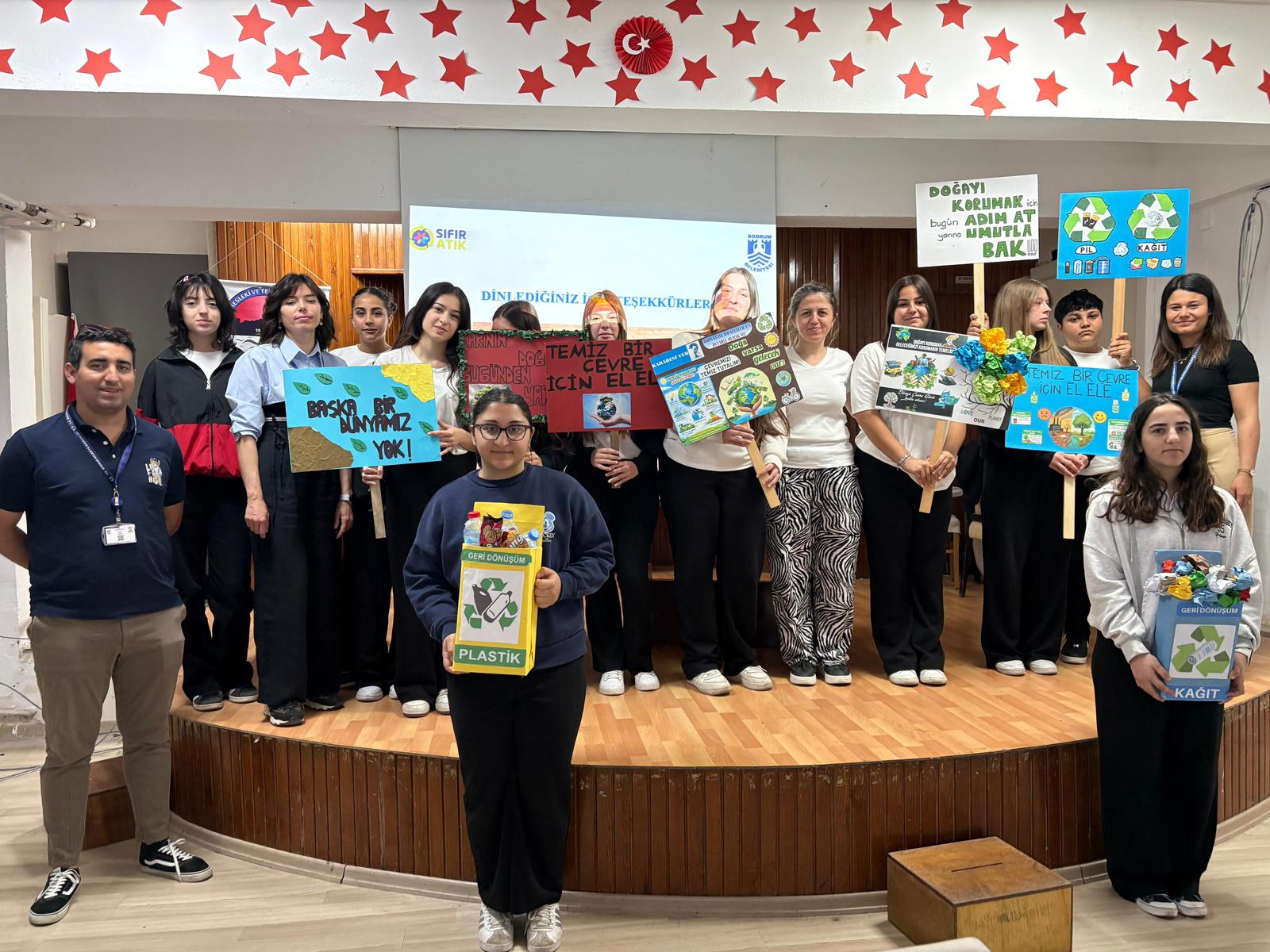 Bodrum’da öğrencilere sıfır atık eğitimi verildi