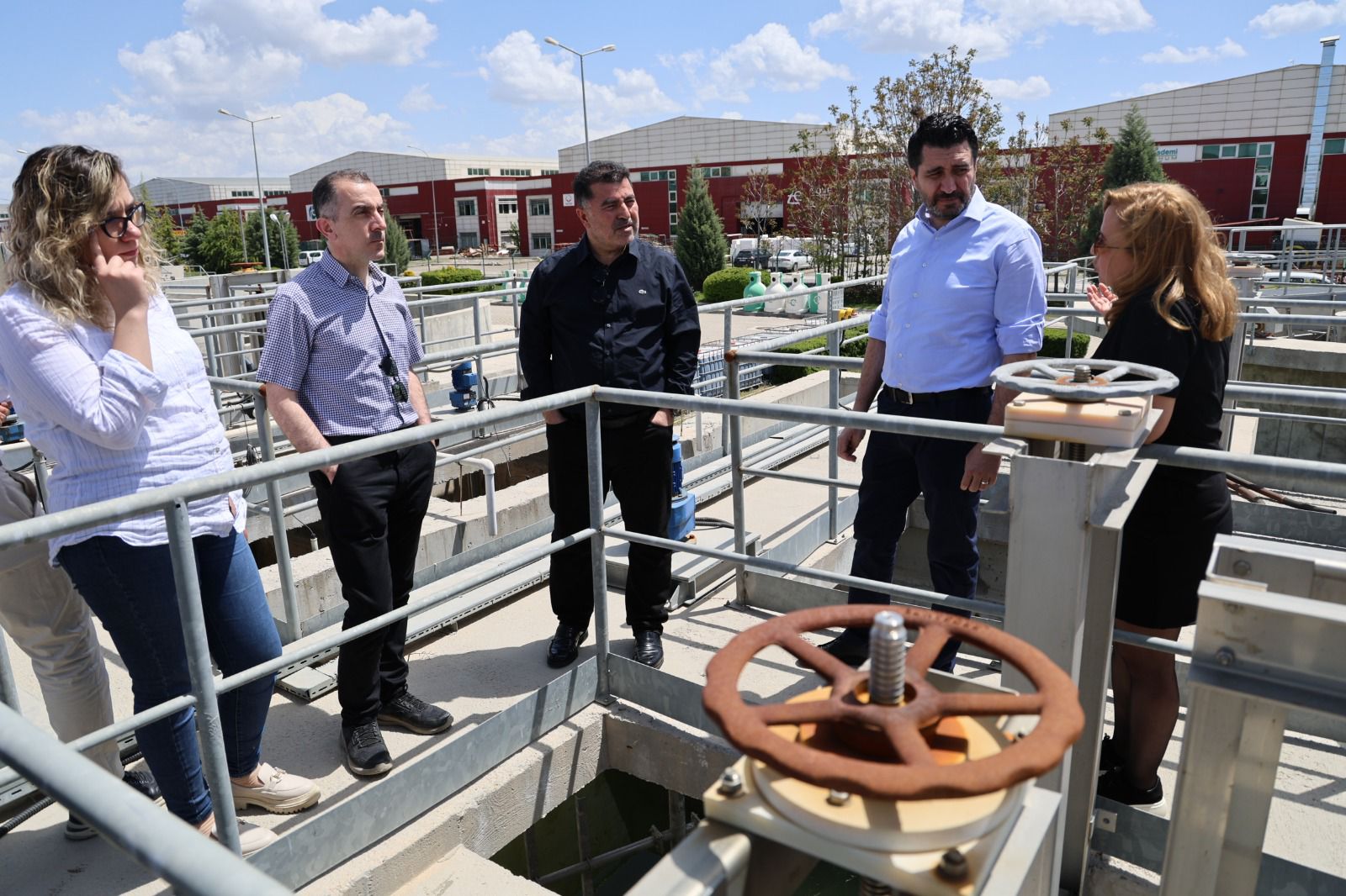 OSB-SUYAP PROJESİ KAPSAMINDA MERKEZİ ATIKSU ARITMA TESİSİNDE İNCELEME