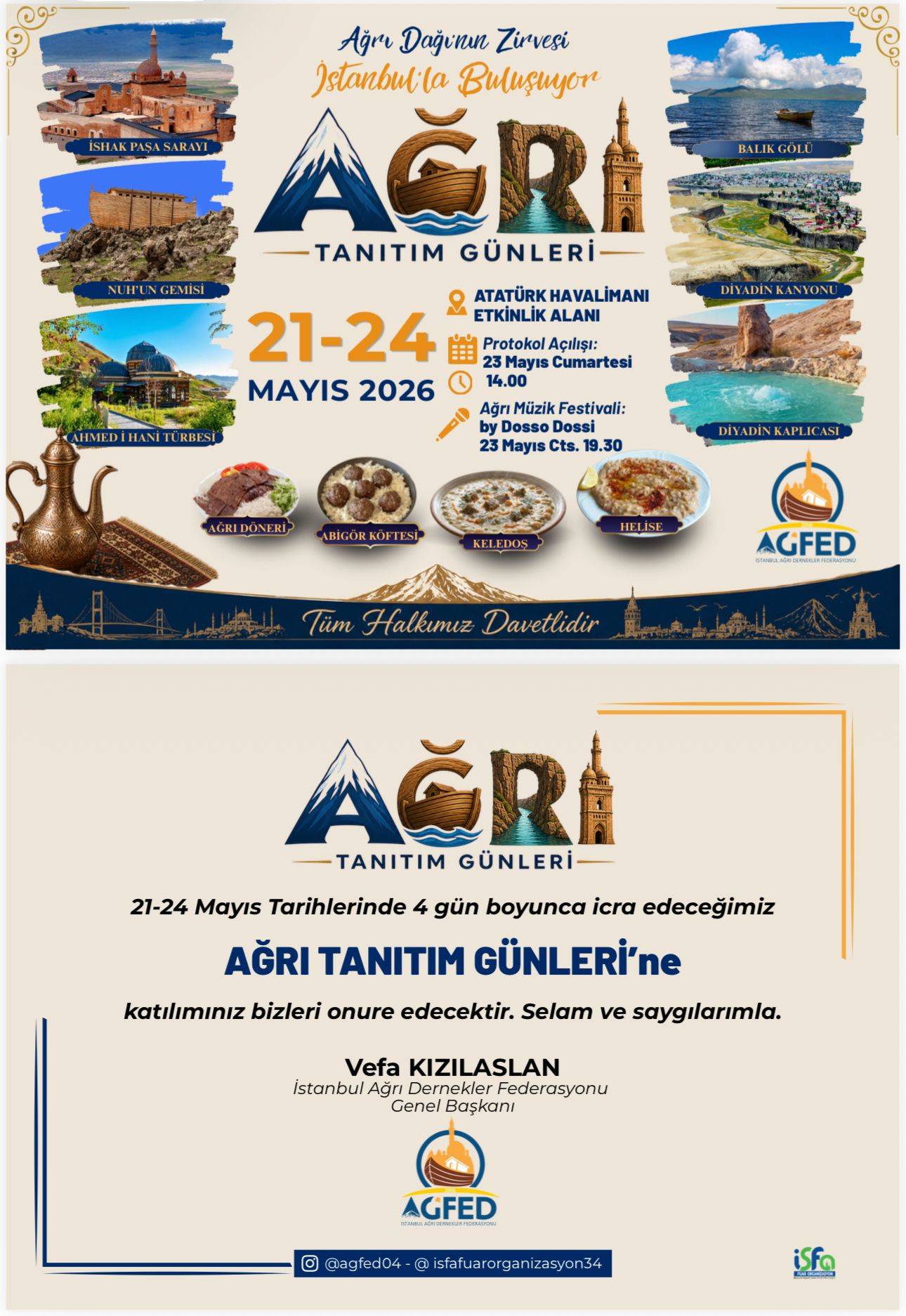 Büyük Ağrı Tanıtım Günleri İstanbul’da düzenlenecek