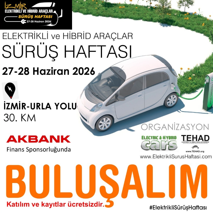 7. Elektrikli ve Hibrit Araçlar Sürüş Haftası için geri sayım başladı!