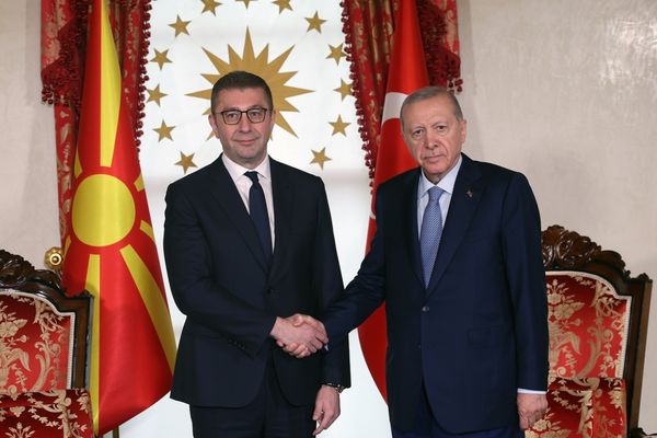 Cumhurbaşkanı Erdoğan, Mickoski’yi kabul etti