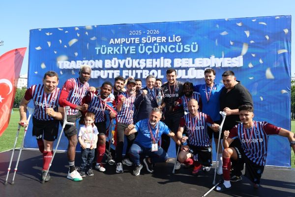 Trabzon Ampute Futbol Takımı sezonu üçüncü sırada tamamladı