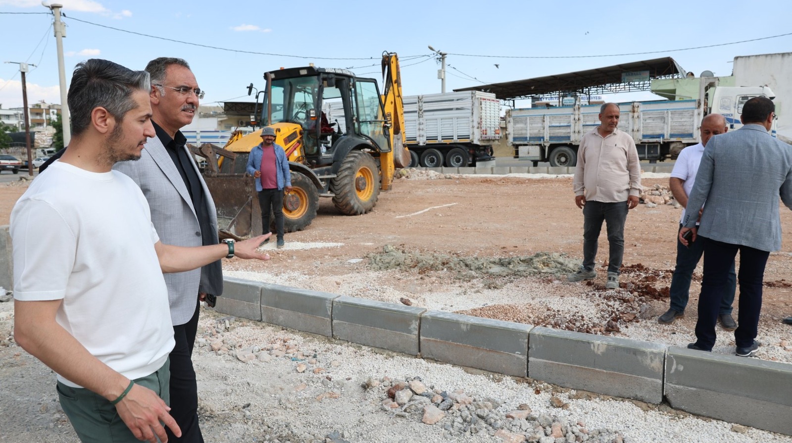 Eyyübiye’de Buğday Pazarı’nda park çalışması başladı