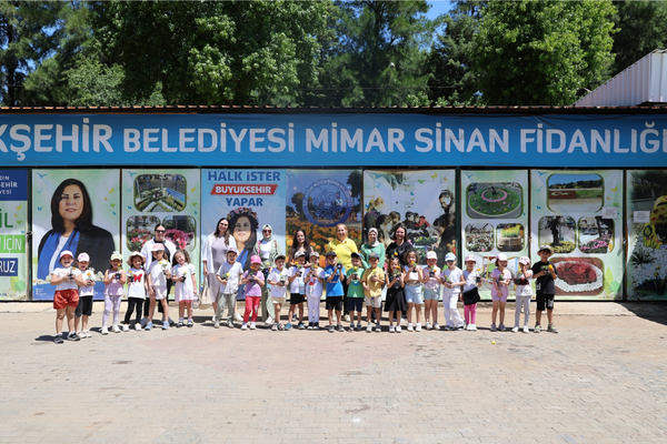 Başkan Çerçioğlu’nun, çalışmalarıyla minik öğrenciler doğayı yerinde öğreniyor