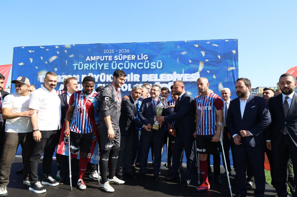 Trabzon Ampute Futbol Takımı sezonu üçüncü sırada tamamladı