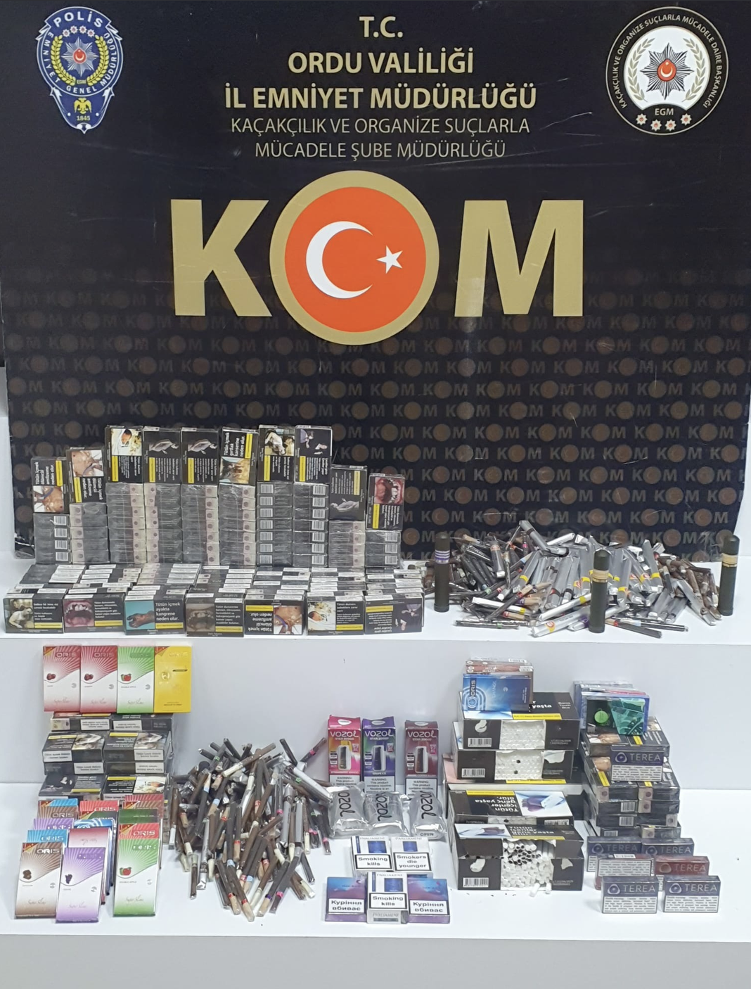 Ordu’da kaçakçılık, uyuşturucu, trafik ve asayiş denetimleri