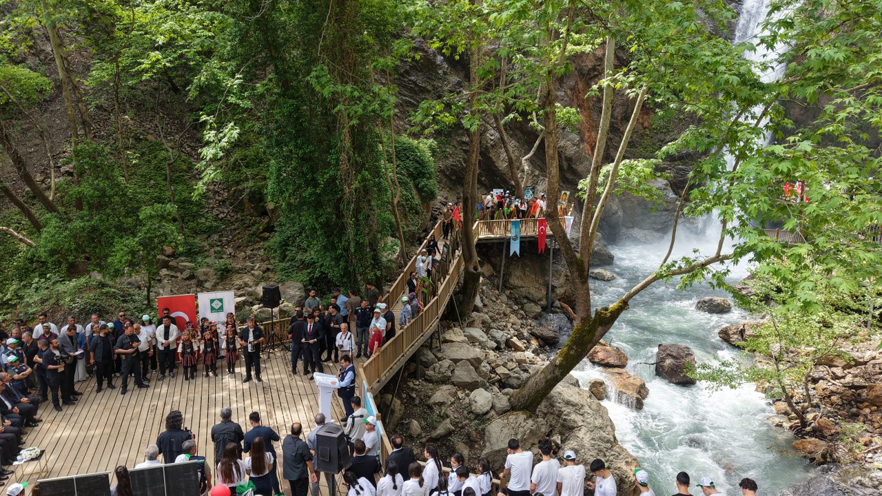 Karaçay Saklı Şelalesi’nde Çevre Haftası etkinliği düzenlendi