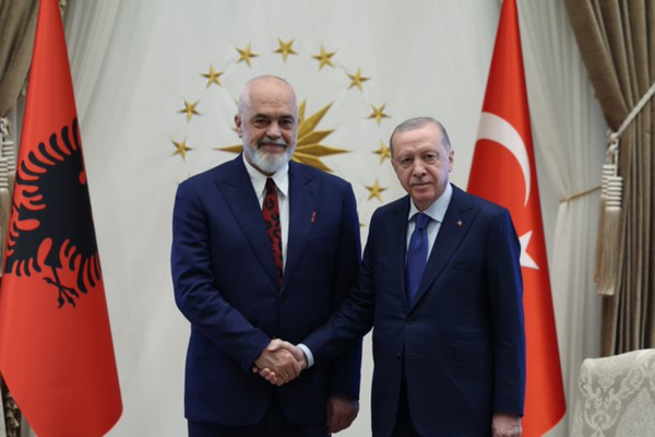 Cumhurbaşkanı Erdoğan, Arnavutluk Başbakanı Rama ile bir araya geldi