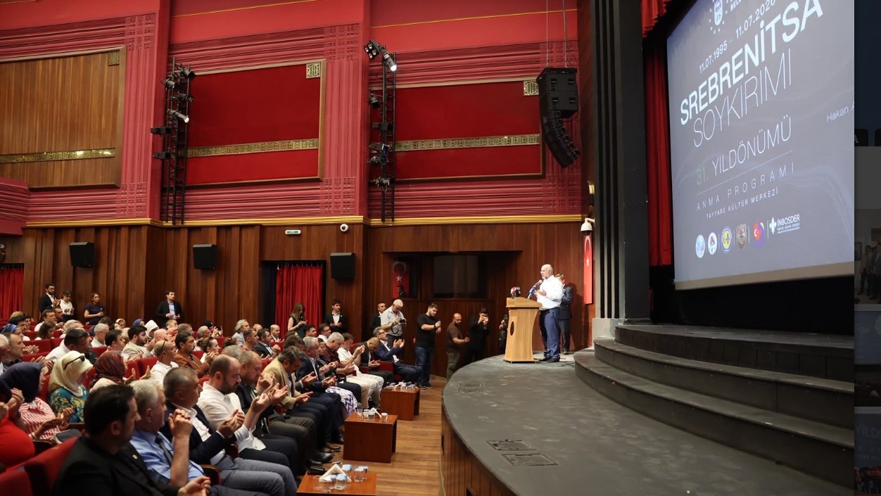 Srebrenitsa Soykırımı Bursa’da düzenlenen programla anıldı