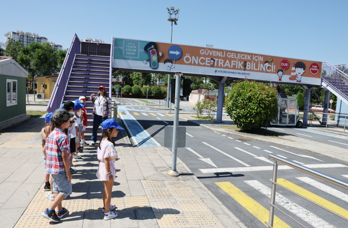 Küçükçekmece’de yaz dönemi çocuk trafik eğitimleri başladı