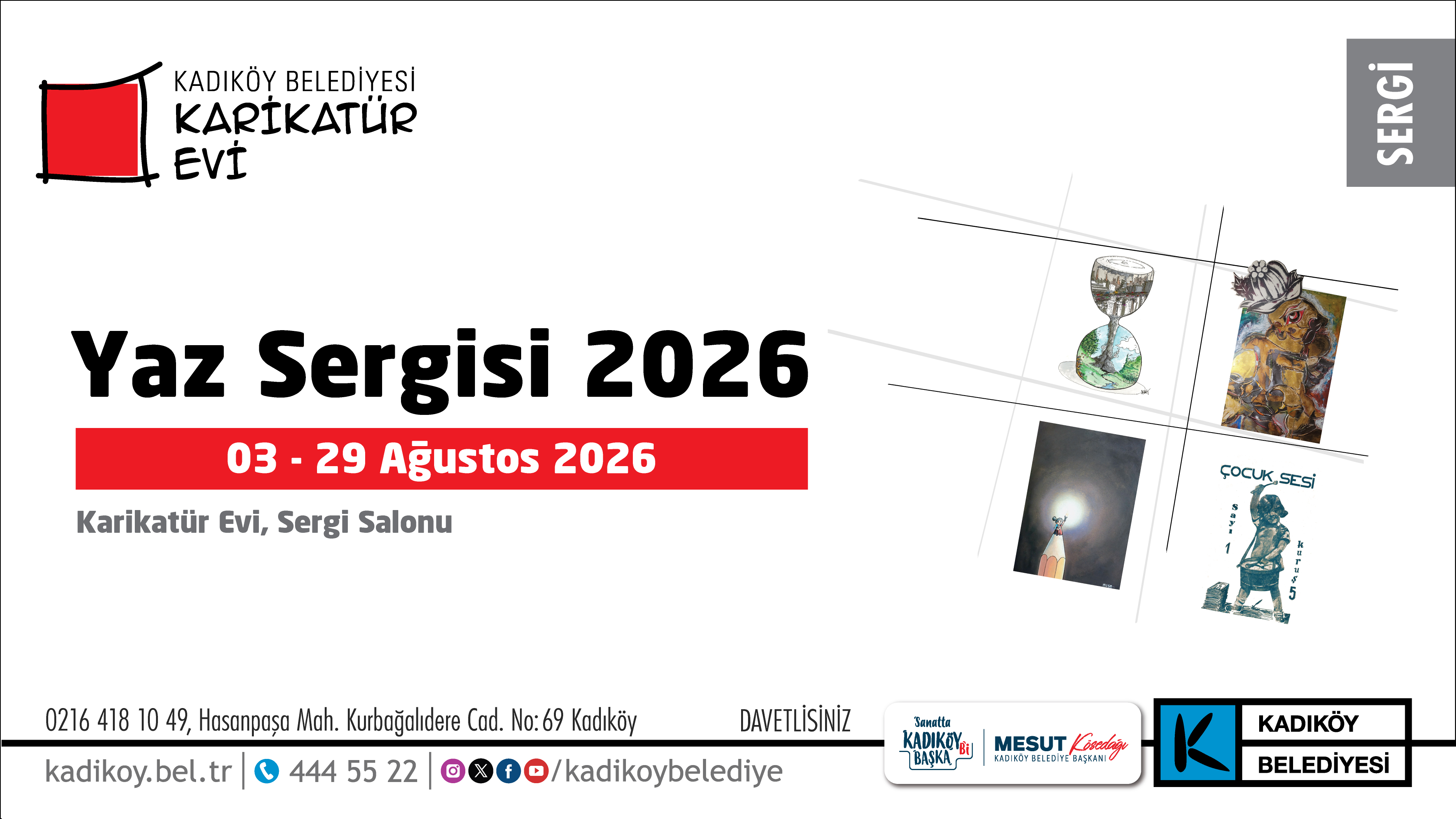 Kadıköy Karikatür Evi’nden “Yaz Sergisi 2026”