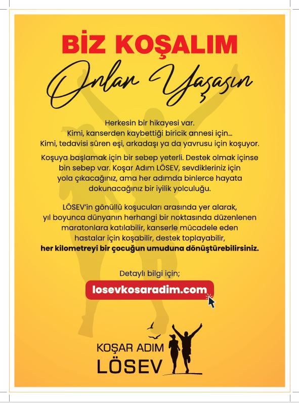 Koşar Adım LÖSEV Takımı ile 48. İstanbul Maratonu’nda iyiliğe koşun