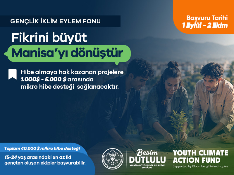Manisa’da gençlerin çevre projelerine 50 bin dolarlık destek