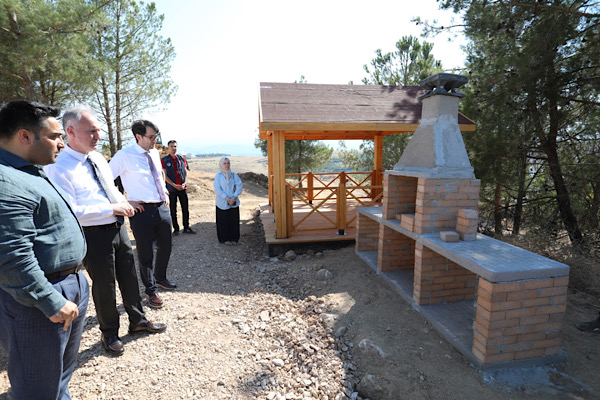  İnegöl Millet Bahçesi’nde üst yapı çalışmaları başladı