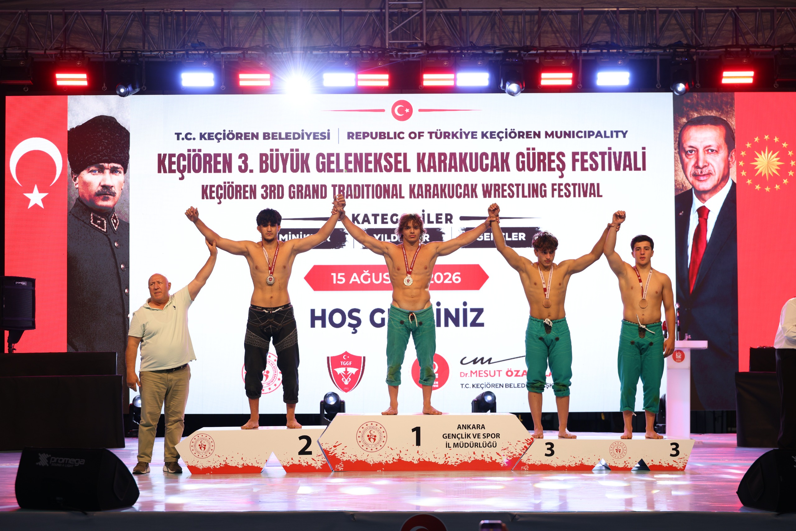 Keçiören’de 81 ilden 1.500 pehlivan er meydanında buluştu