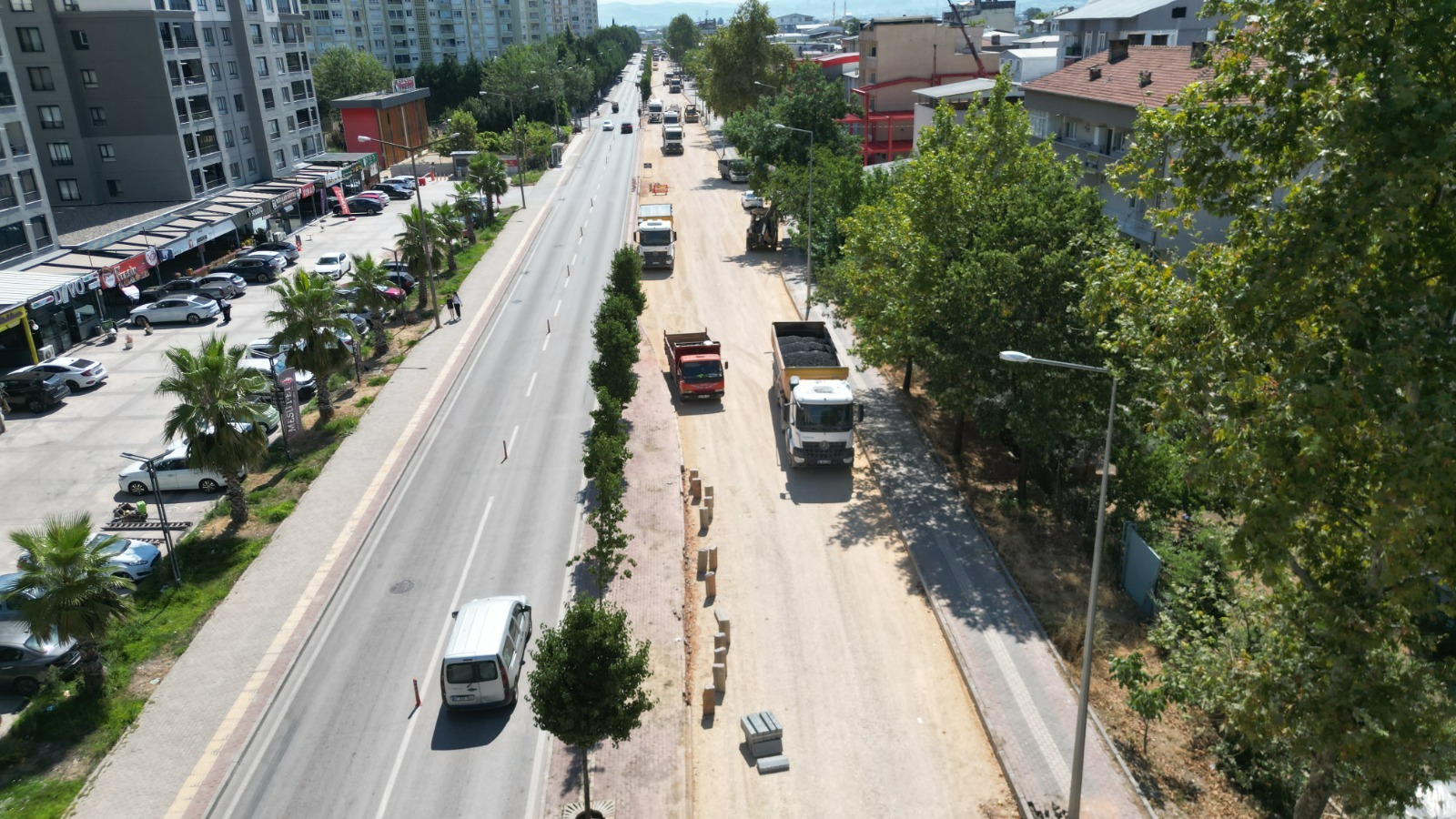 Bursa Büyükşehir Belediyesi’nden Panayır Mahallesi’nde altyapı ve ulaşım çalışması