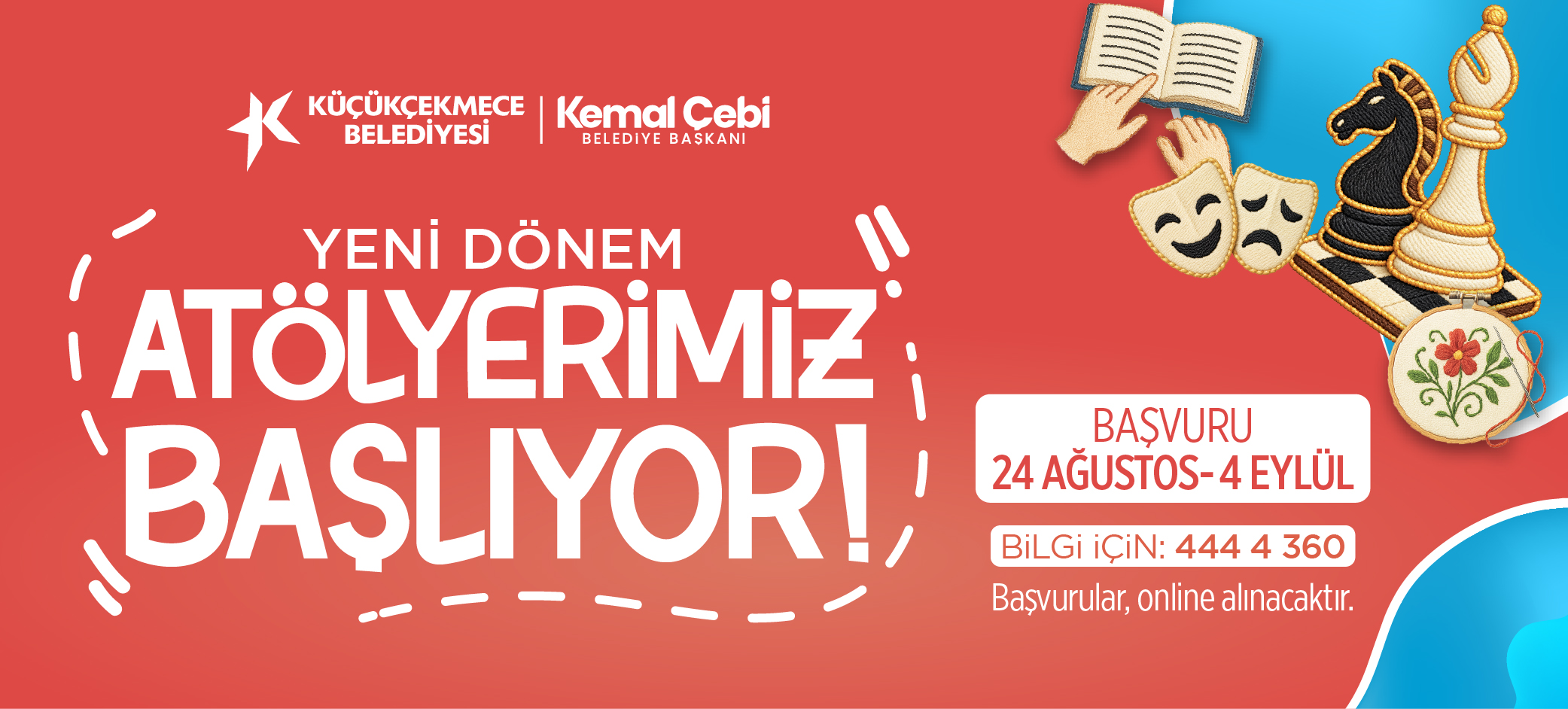 Küçükçekmece Belediyesi’nin yeni dönem atölyeleri için kayıtlar başladı